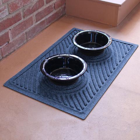 Bungalow Flooring Waterblock Dots Dog Bowl Mat