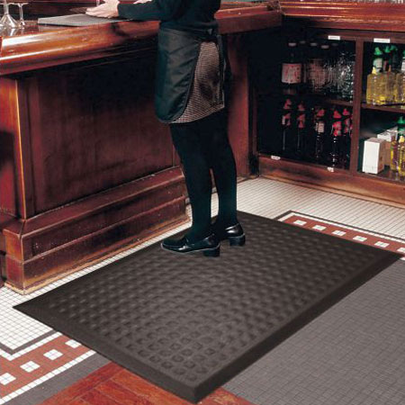 NewLife EcoPro Commercial Anti-Fatigue Mat with Yellow Stripe, Eco