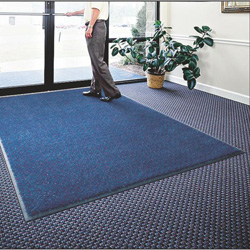 Consolidated Plastics Economy Indoor/Outdoor Entrance Floor Mat with  Non-Slip Rubber Backing, Absorbs Water, 18 Oz Heavy Duty Carpet Rug  Commercial